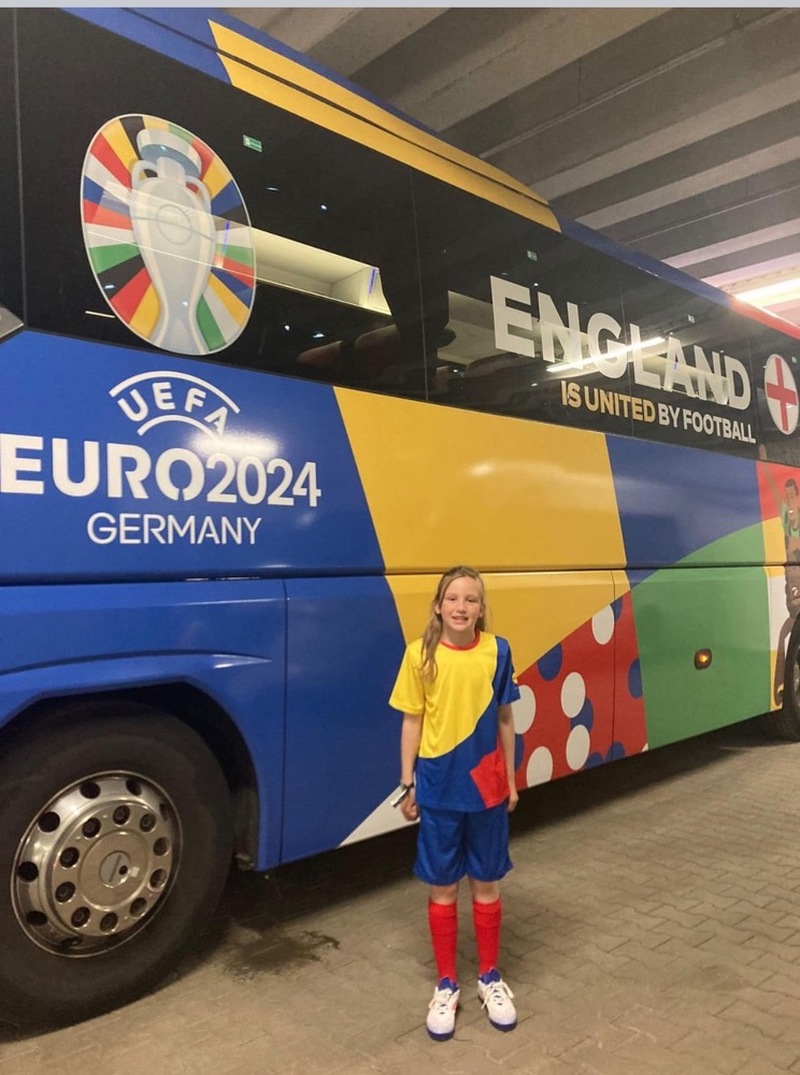 Other image for John Stones joy for Euro mascot Charlotte